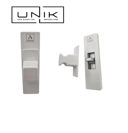 Cortizo CorVision Sliding Door  Handle-security lock mini- white